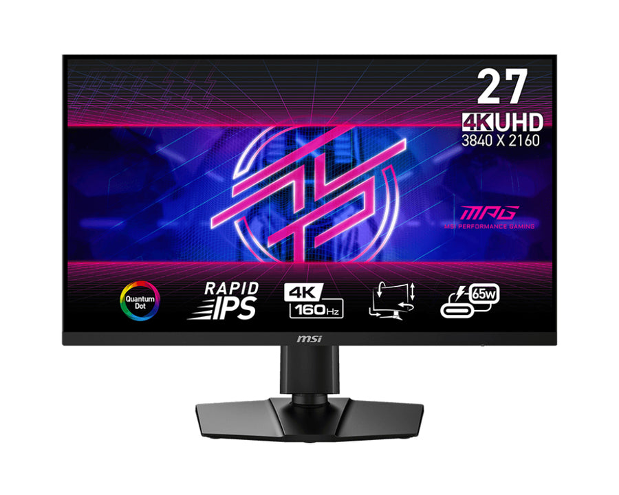 MSI MPG 274URFDE QD computer monitor 68.6 cm (27") 3840 x 2160 pixels 4K Ultra HD LCD Black