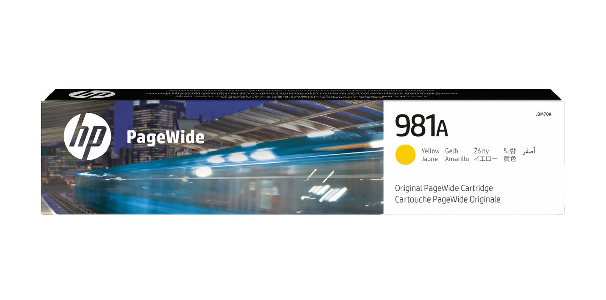 HP J3M70A/981A Ink cartridge yellow, 6K pages ISO/IEC 19798 68,5ml for HP PageWide E 58650/556