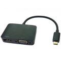 Cables Direct USB3C-HDMI-VGA014K USB graphics adapter 3840 x 2160 pixels Black