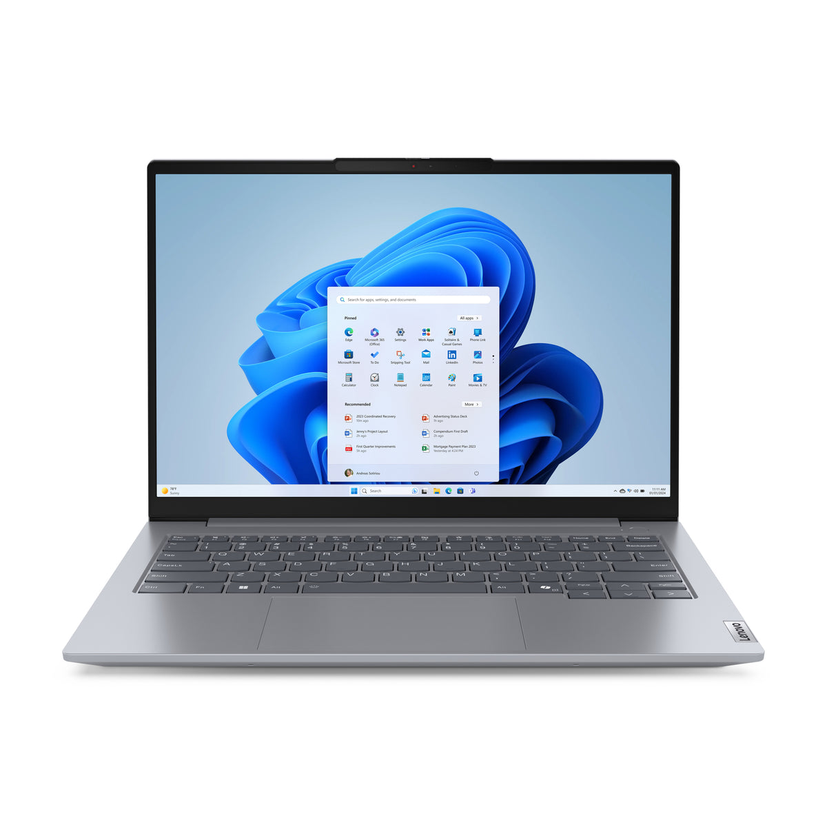 Lenovo ThinkBook 14 G7 ARP AMD RyzenT 7 7735HS Laptop 35.6 cm (14") WUXGA 16 GB DDR5-SDRAM 512 GB SSD Wi-Fi 6E (802.11ax) Windows 11 Pro Grey UK English