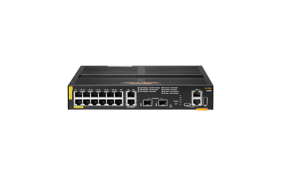 HPE Aruba Networking CX 6200F 12G Class4 PoE 2G/2SFP+ 139W Managed L3 Gigabit Ethernet (10/100/1000) Power over Ethernet (PoE) 1U