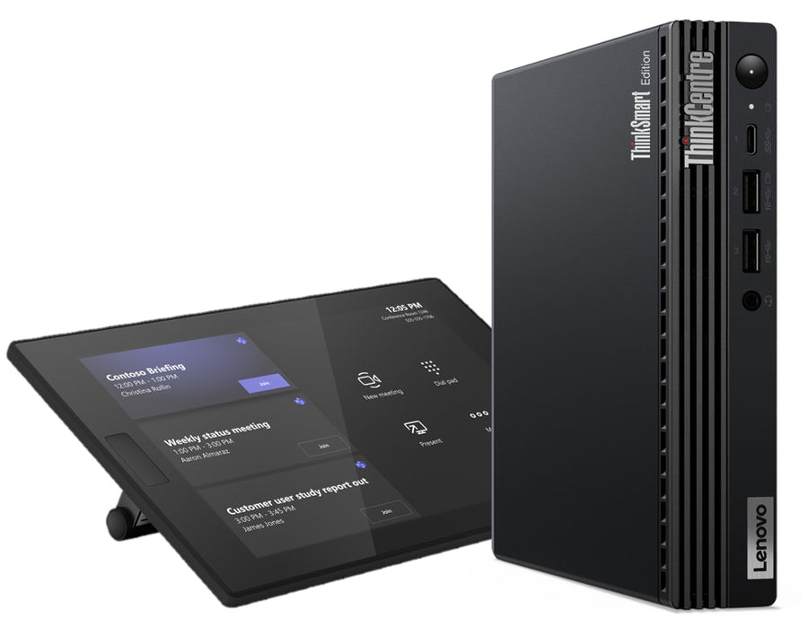 Lenovo ThinkSmart Tiny Kit Intel® Core™ i3 i3-13100T 16 GB DDR4-SDRAM 256 GB SSD Windows 11 IoT Enterprise Mini PC Black