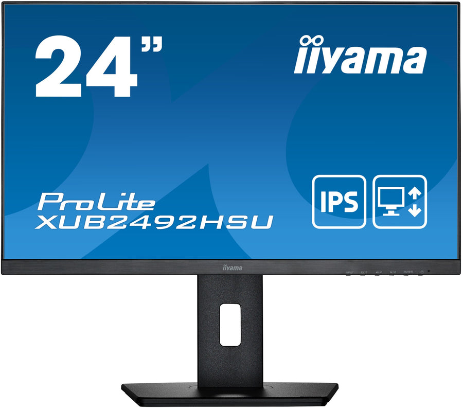 iiyama ProLite XUB2492HSU-B5 computer monitor 60.5 cm (23.8") 1920 x 1080 pixels Full HD LED Black