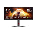 AOC G4 CU34G4Z computer monitor 86.4 cm (34") 3440 x 1440 pixels Wide Quad HD LED Black, Red