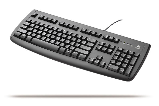 Logitech Deluxe 250 USB keyboard QWERTY Black