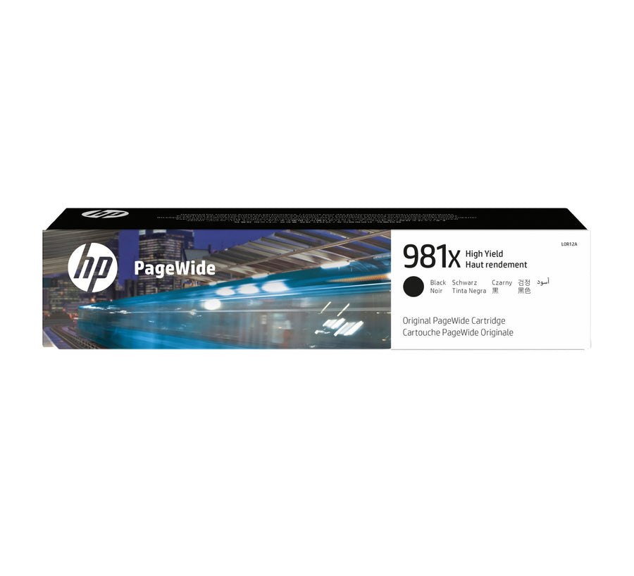 HP L0R12A/981X Ink cartridge black, 11K pages ISO/IEC 19798 194ml for HP PageWide E 58650/556
