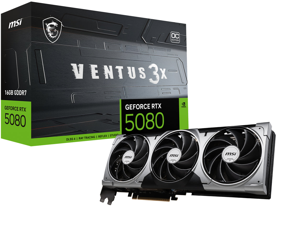 MSI VENTUS GeForce RTX 5080 16G 3X OC NVIDIA 16 GB GDDR7