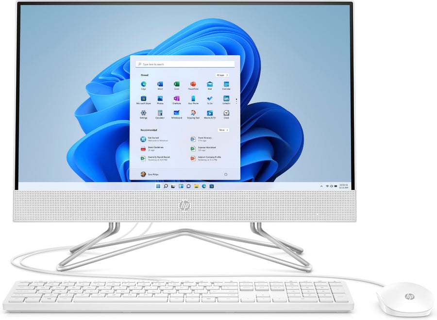 HP 22-dd1001na Intel® Core™ i3 i3-1125G4 54.6 cm (21.5") 1920 x 1080 pixels All-in-One PC 4 GB DDR4-SDRAM 256 GB SSD Windows 11 Home Wi-Fi 5 (802.11ac) White