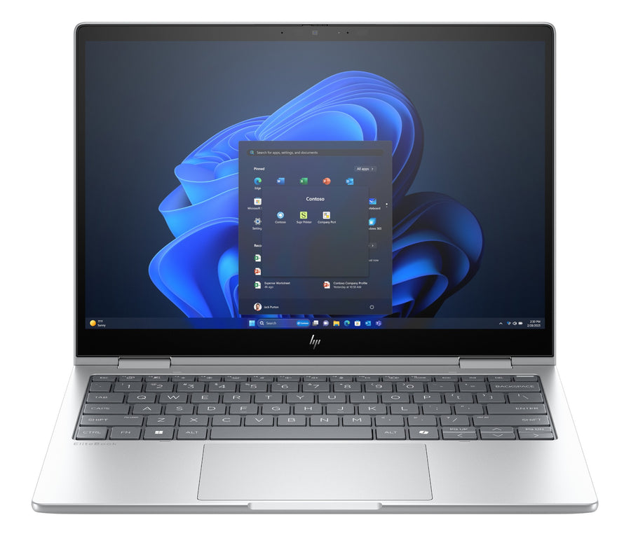 HP EliteBook 8 Flip G1i AI PC Intel Core Ultra 5 225U Hybrid (2-in-1) 33.8 cm (13.3") Touchscreen WUXGA 32 GB LPDDR5x-SDRAM 512 GB SSD Wi-Fi 7 (802.11be) Windows 11 Pro Silver