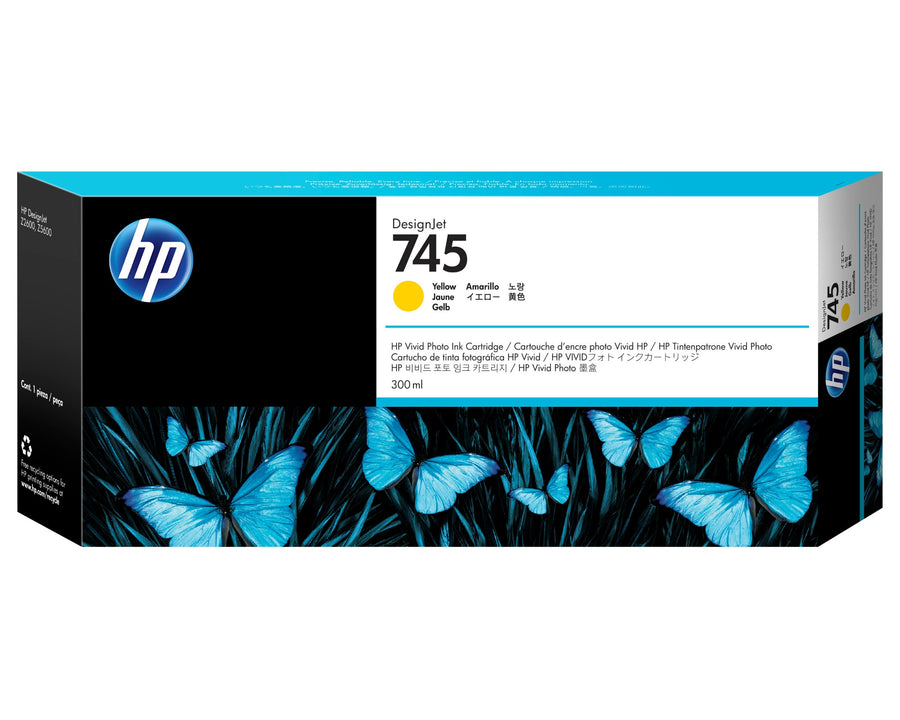 HP F9K02A/745 Ink cartridge yellow 300ml for HP DesignJet Z 2600