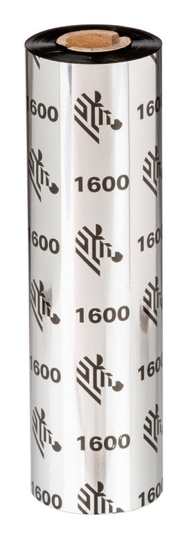 Zebra 1600 Wax, 110mm x 450m, 25mm Core | 18/Box