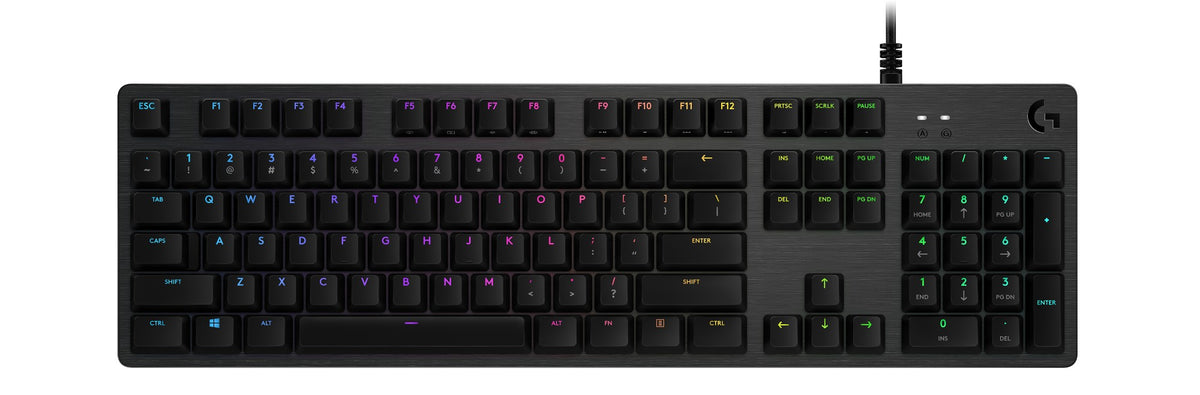 Logitech G G512 Carbon RGB Mechanical Gaming Keyboard, GX Blue (Clicky)