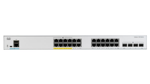 Cisco C1000-24P-4G-L Managed L2 Gigabit Ethernet (10/100/1000) Power over Ethernet (PoE) Grey