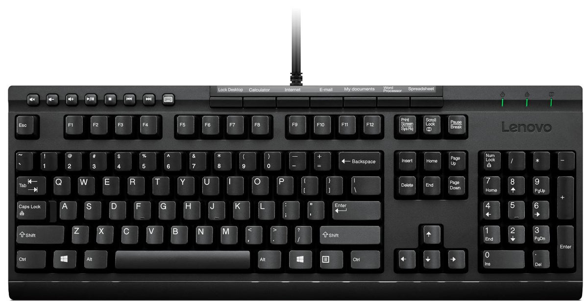 Lenovo Enhanced Performance Gen II keyboard Universal USB Portuguese Black