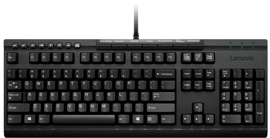 Lenovo Enhanced Performance Gen II keyboard Universal USB Portuguese Black