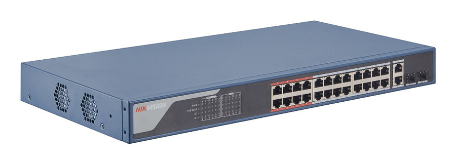Hikvision DS-3E1326P-EI network switch Managed Fast Ethernet (10/100) Power over Ethernet (PoE) 1U Blue