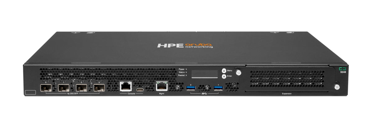HPE Aruba Networking 9240 (US) TAA 4xSFP28 1 Expansion Slot Campus Gateway