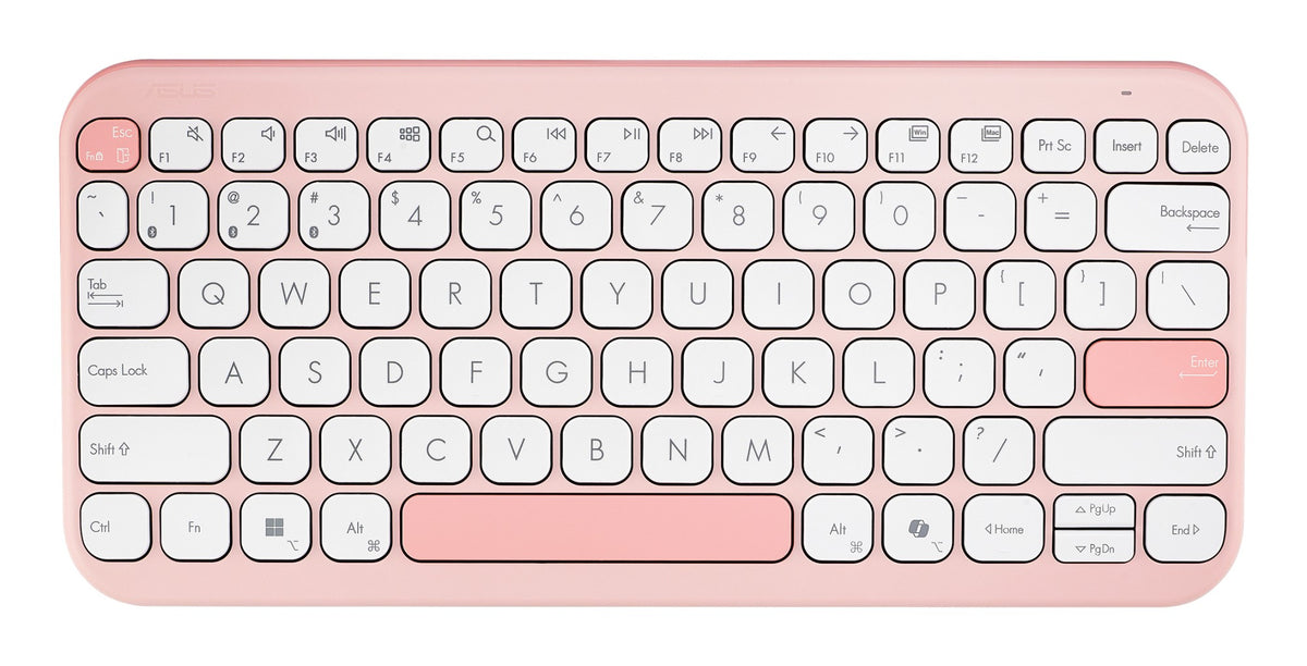 ASUS Marshmallow KW100 keyboard Home Bluetooth QWERTZ German Pink
