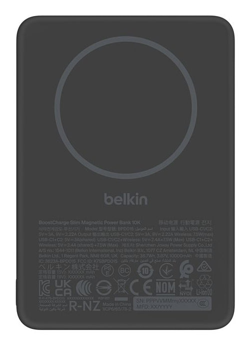 Belkin Slim Magnetic Power Bank 10K