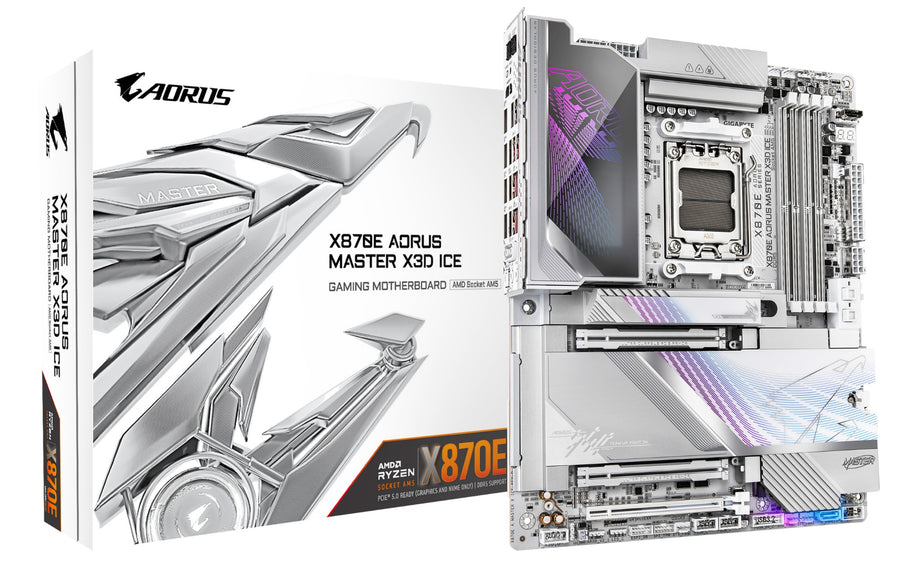 GIGABYTE X870E AORUS MASTER X3D ICE Motherboard