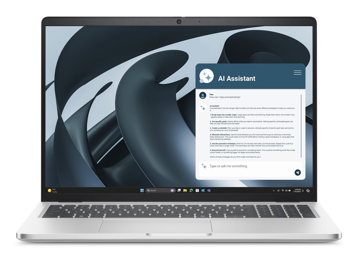 DELL Pro 16 Plus PB16255 Copilot+ PC AMD Ryzen™ AI 7 350 Laptop 40.6 cm (16") Full HD+ 32 GB LPDDR5x-SDRAM 512 GB SSD Wi-Fi 7 (802.11be) Windows 11 Pro Platinum, Silver German