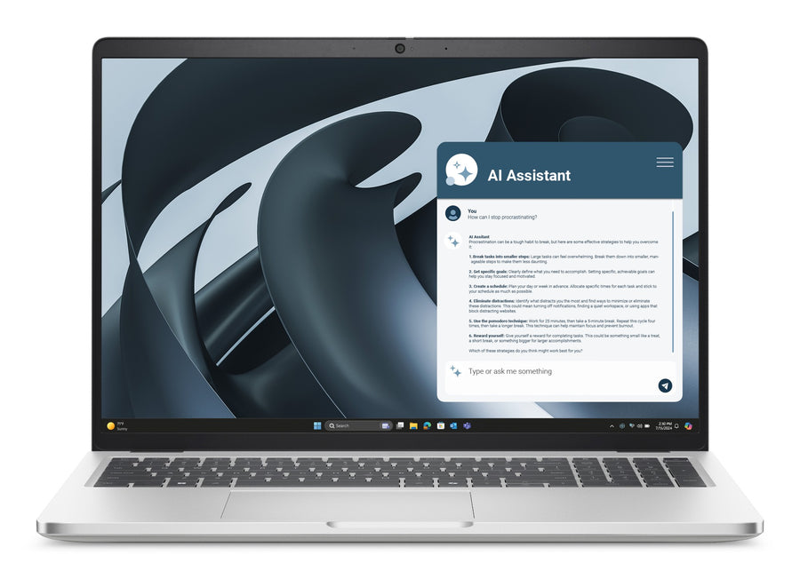 DELL Pro 16 Plus PB16255 Copilot+ PC AMD Ryzen™ AI 7 350 Laptop 40.6 cm (16") Full HD+ 32 GB LPDDR5x-SDRAM 512 GB SSD Wi-Fi 7 (802.11be) Windows 11 Pro Platinum, Silver German