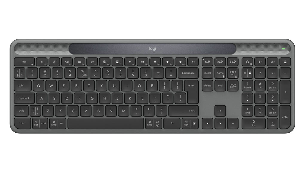 Logitech Signature Slim Solar + K980 keyboard Universal RF Wireless + Bluetooth QWERTY UK International Graphite