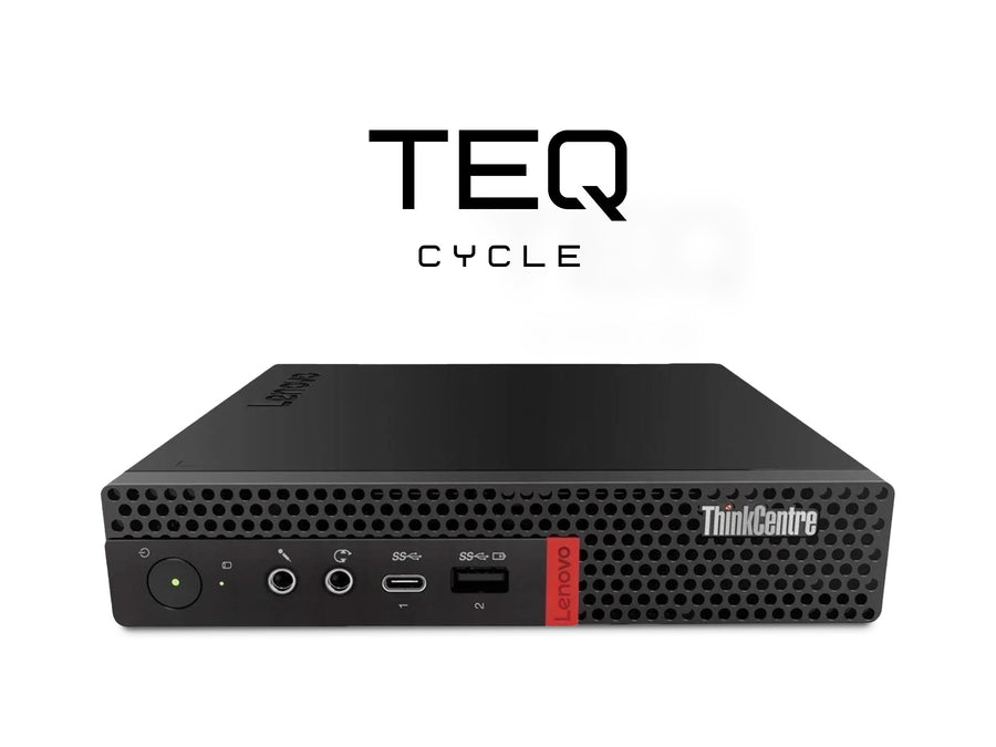 Teqcycle Lenovo ThinkCentre M720q Intel� CoreT i5 i5-8400T 16 GB DDR4-SDRAM 256 GB SSD Windows 11 Pro Mini PC Black