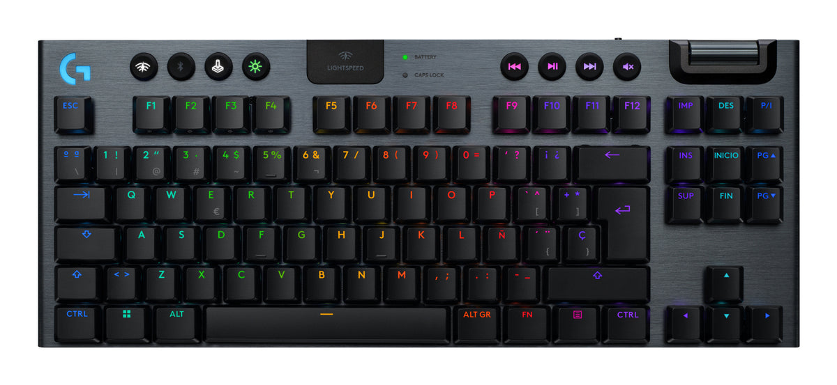 Logitech G G915 X LIGHTSPEED TKL keyboard Gaming USB + RF Wireless + Bluetooth QWERTY Spanish Black