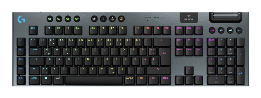 Logitech G 920-012671 keyboard Gaming RF Wireless + Bluetooth QWERTZ German Black