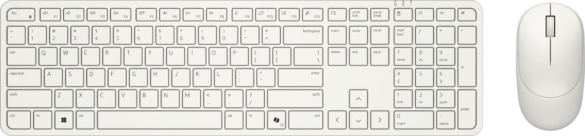 DELL Pro 5 KM526 keyboard Mouse included Home/Office RF Wireless QWERTY UK English White