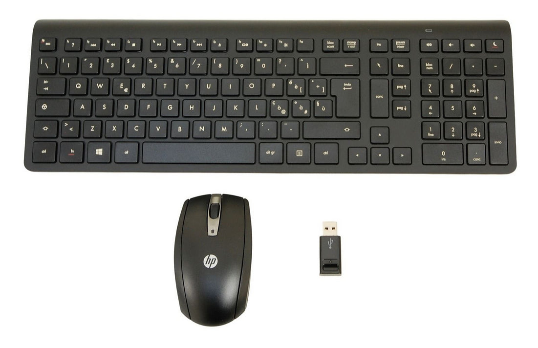 HP 697352-BB1 keyboard Mouse included RF Wireless Hebrew Black