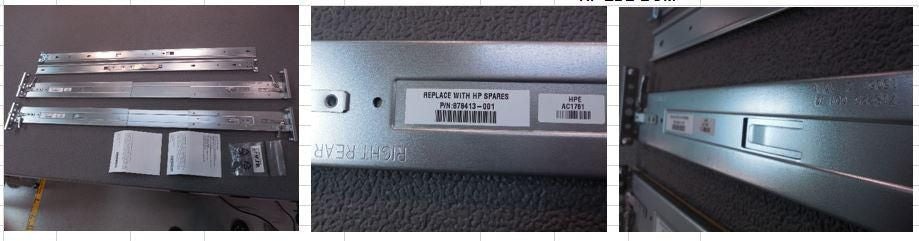 HPE 878413-001 mounting kit Grey