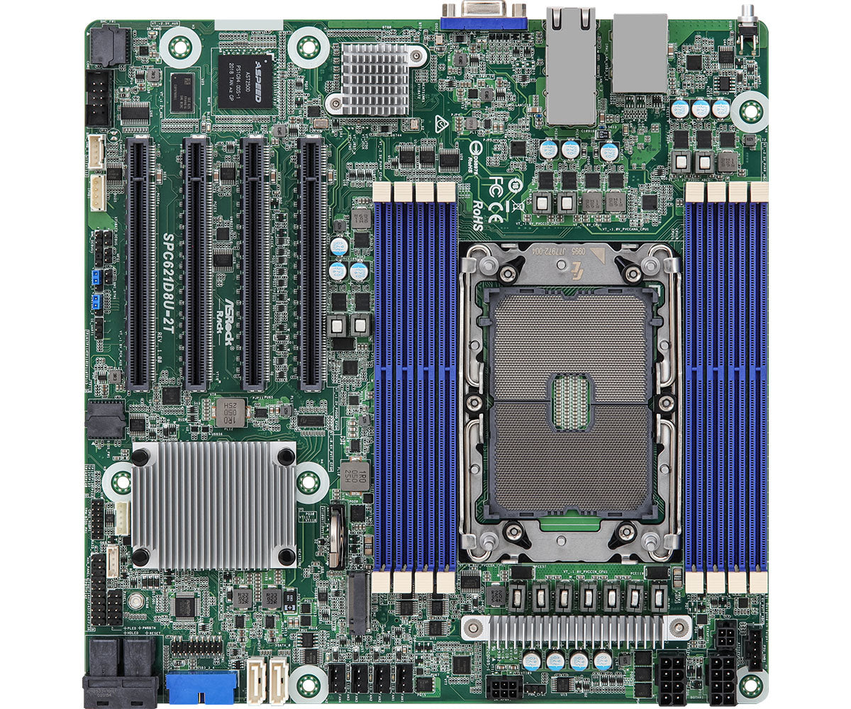 Asrock SPC621D8U-2T motherboard Intel C621A LGA 4189 micro ATX