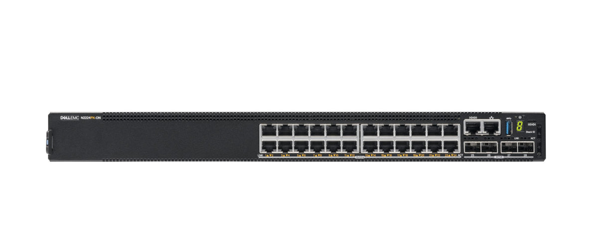 DELL N2224PX-ON Managed L3 2.5G Ethernet (100/1000/2500) Power over Ethernet (PoE) 1U Black