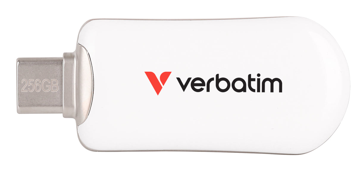 Verbatim Plectra USB-C Flash Drive White 256GB