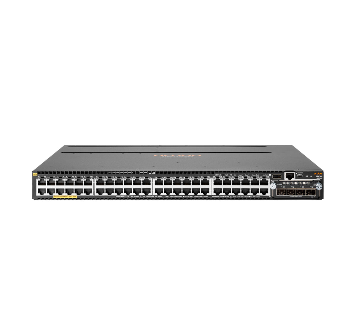 HPE Aruba Networking 3810M 48G PoE+ 4SFP+ 680W Managed L3 Gigabit Ethernet (10/100/1000) Power over Ethernet (PoE) 1U Grey