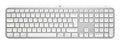 Logitech Master MX Keys S for Mac keyboard Office RF Wireless + Bluetooth AZERTY French Aluminium, White