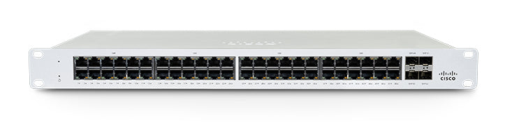 Cisco Meraki MS130-48P Managed L2 Gigabit Ethernet (10/100/1000) Power over Ethernet (PoE) 1U White