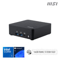 MSI Cubi NUC AI 1UMG Intel Core Ultra 5 125H, Desktop PC, NUC, SFF, Mini Computer, HTPC, (16GB RAM, 512GB Storage, Windows 11 PRO), Intel Graphics/DDR5/Dual ThunderBolt 4/Dual HDMI/Dual LAN/WiFi 6E/BT 5.3/VESA - NUC AI 1UMG i5 125H FS 16GB 512GB W11P