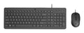 HP 150 WIRED MOUSE/KB COMBO FR keyboard Mouse included Home/Office USB Black