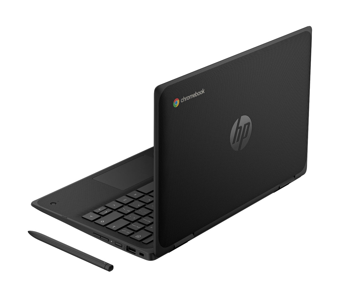 HP Fortis Flip G1m 11 inch Chromebook MediaTek 520 29.5 cm (11.6") Touchscreen HD 8 GB LPDDR4x-SDRAM 64 GB eMMC Wi-Fi 6 (802.11ax) ChromeOS Black