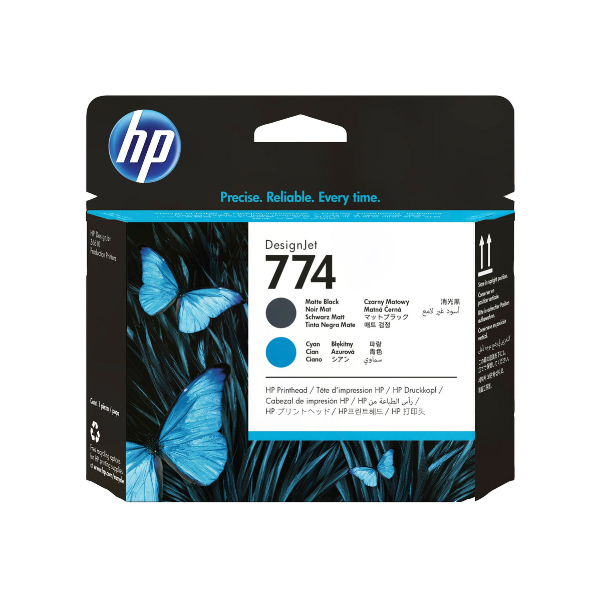 HP P2W01A/774 Printhead black matt / cyan for HP DesignJet Z 6810