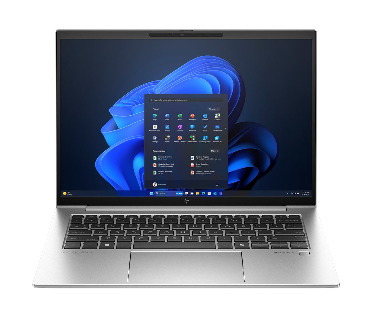 HP EliteBook 840 G11 Intel Core Ultra 7 155U Laptop 35.6 cm (14") WUXGA 16 GB DDR5-SDRAM 512 GB SSD Wi-Fi 6E (802.11ax) Windows 11 Pro AI PC Silver