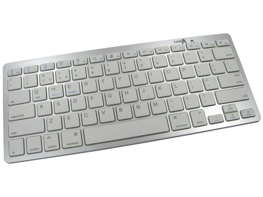 Cables Direct NLMS-KB001 mobile device keyboard Grey, White Bluetooth