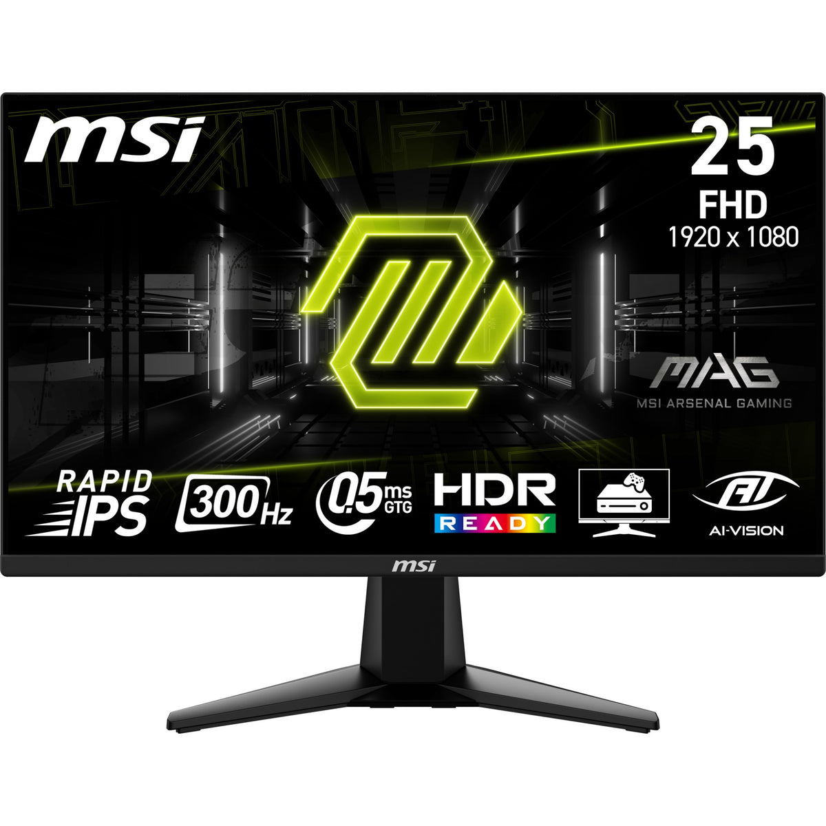 MSI MAG 255XF computer monitor 62.2 cm (24.5") 1920 x 1080 pixels Full HD Black