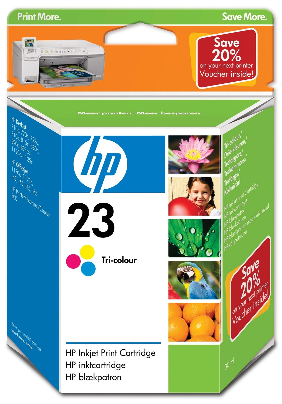 HP C1823DE/23 Printhead cartridge color, 690 pages/5% 30ml for HP DeskJet 720 C/810 C