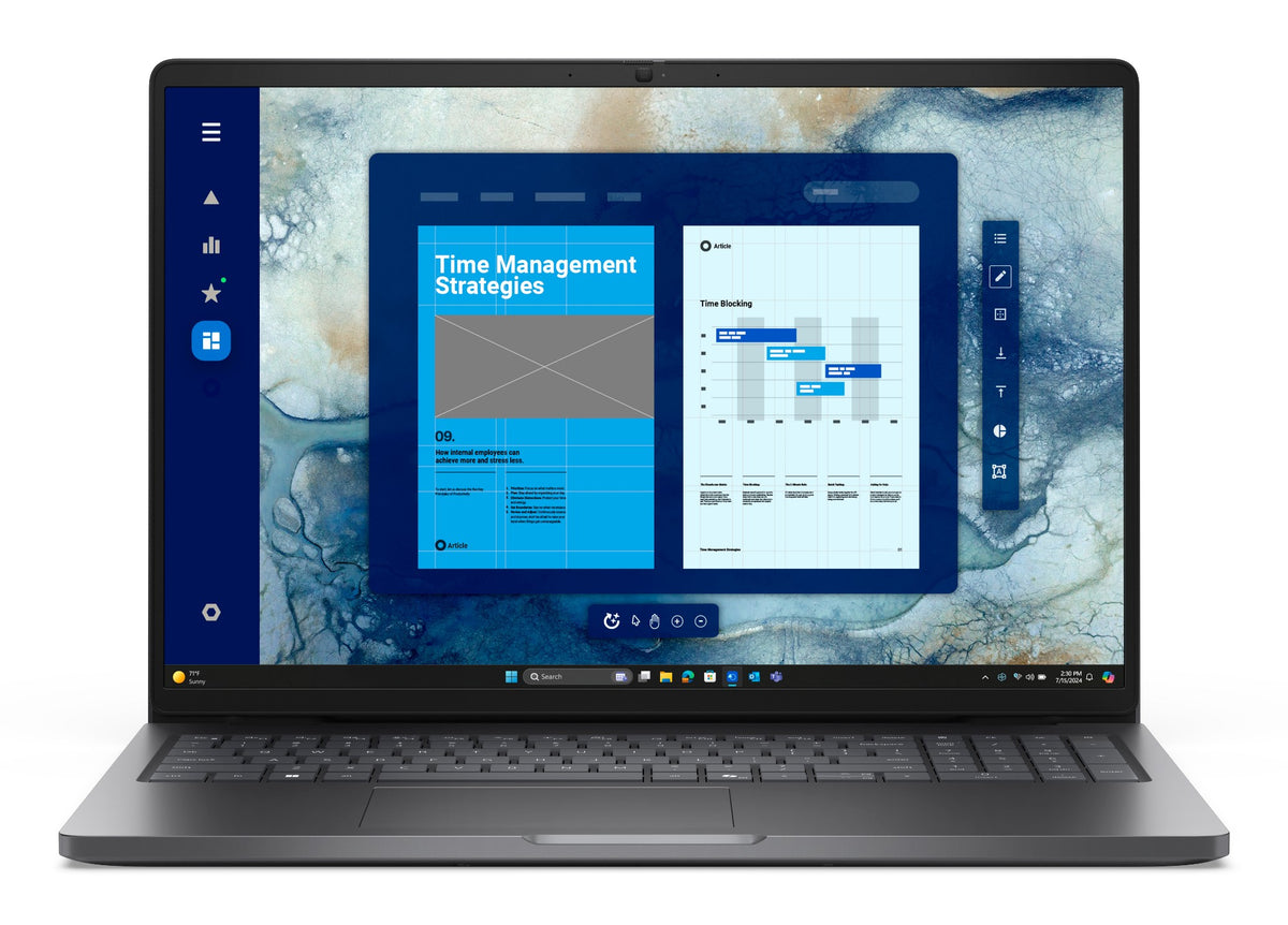 DELL Pro 16 PC16250 Intel Core 5 120U Laptop 40.6 cm (16") Full HD+ 8 GB DDR5-SDRAM 512 GB SSD Wi-Fi 6E (802.11ax) Windows 11 Pro Black Czech, Slovakian