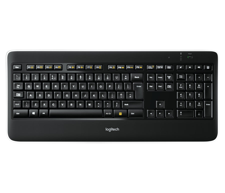 Logitech Wireless Illuminated K800 keyboard Office RF Wireless QWERTY Italian Black
