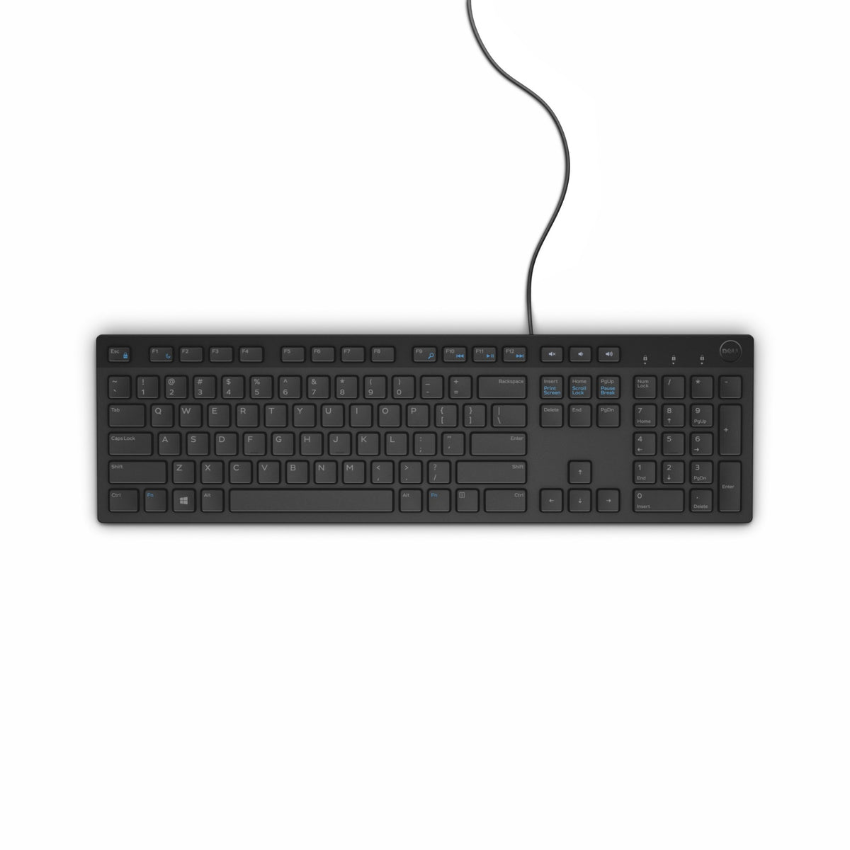 DELL Wired Keyboard - KB216 - Russian (QWERTY) - Black - (RTL BOX)